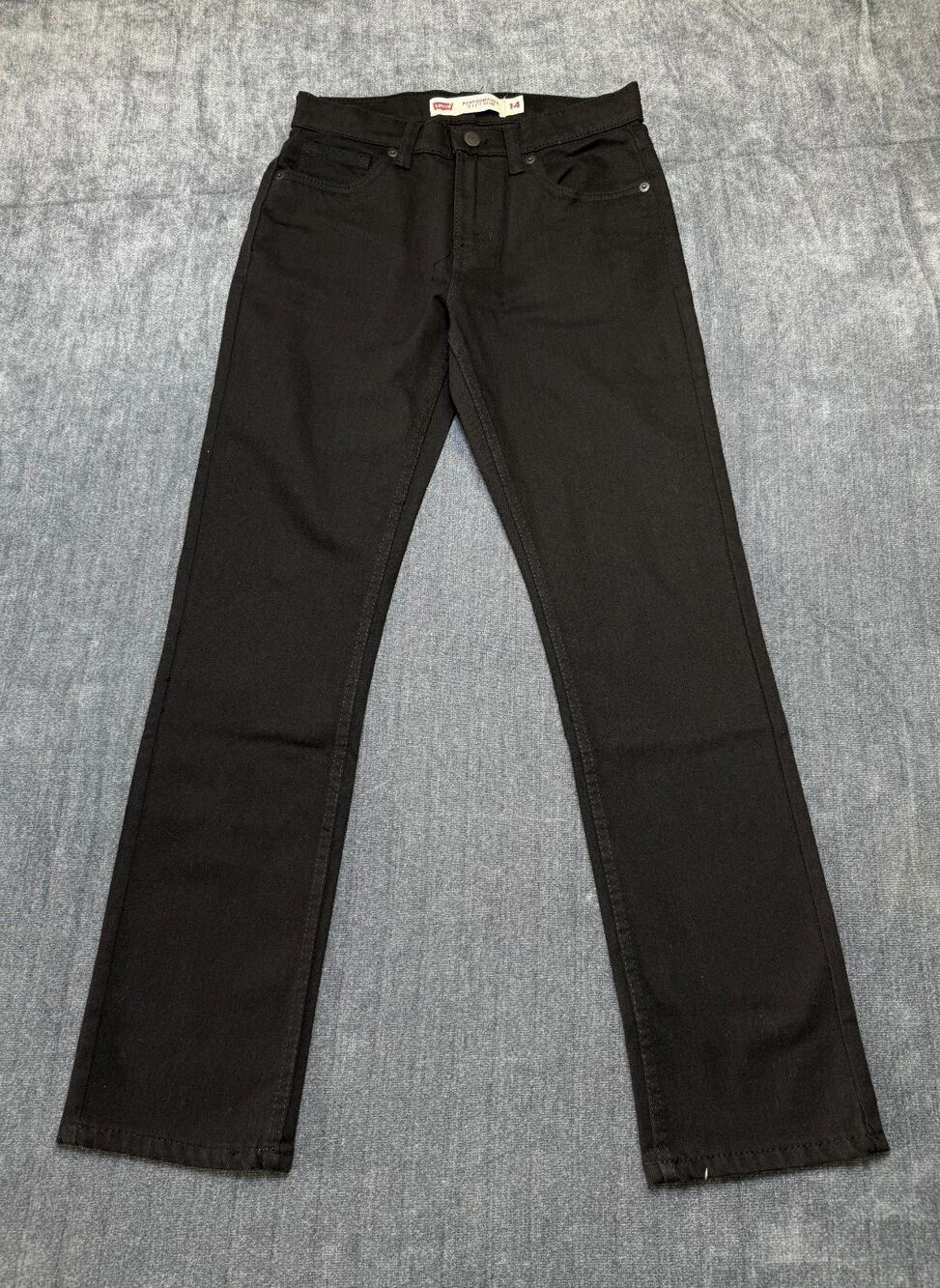 NWT Levi's 511 Performance Slim Fit Jeans Women's 14 Black Dark Wash 5-Pockets